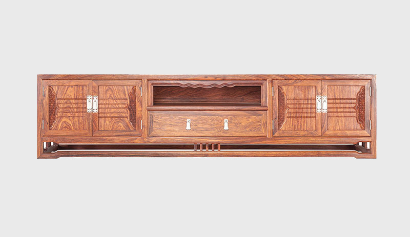 毕节刺猬紫檀电视柜低柜现代中式全实木电视柜客厅高低柜