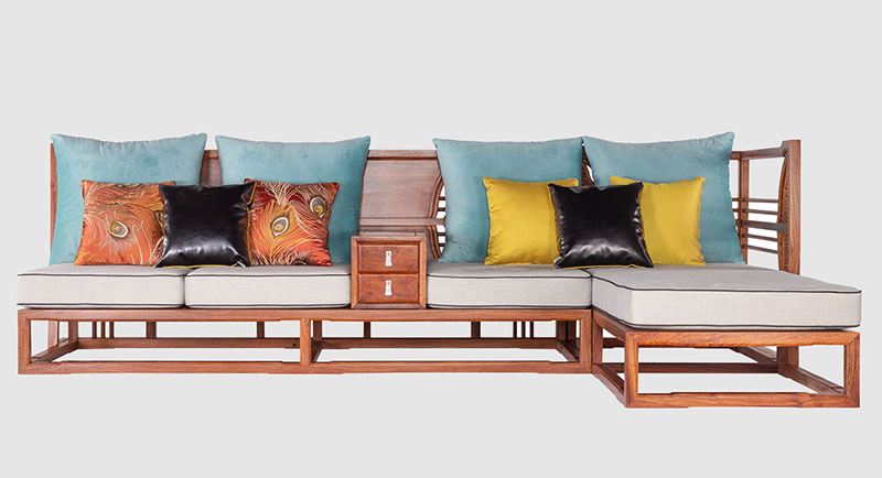 毕节中式家居装修实木沙发组合家具效果图